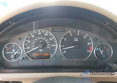 2001 BMW Z3 2.5I из США, поврежденный, VIN WBACN33491LM01574